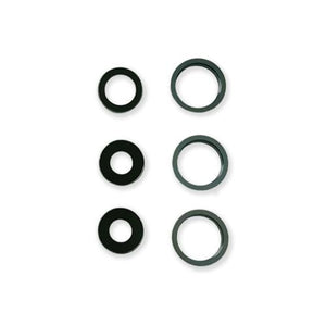 VETRO CAM POSTERIORE IPHONE 11 PRO/11 PRO MAX CON CORNICE VERDE (3 PEZZI)