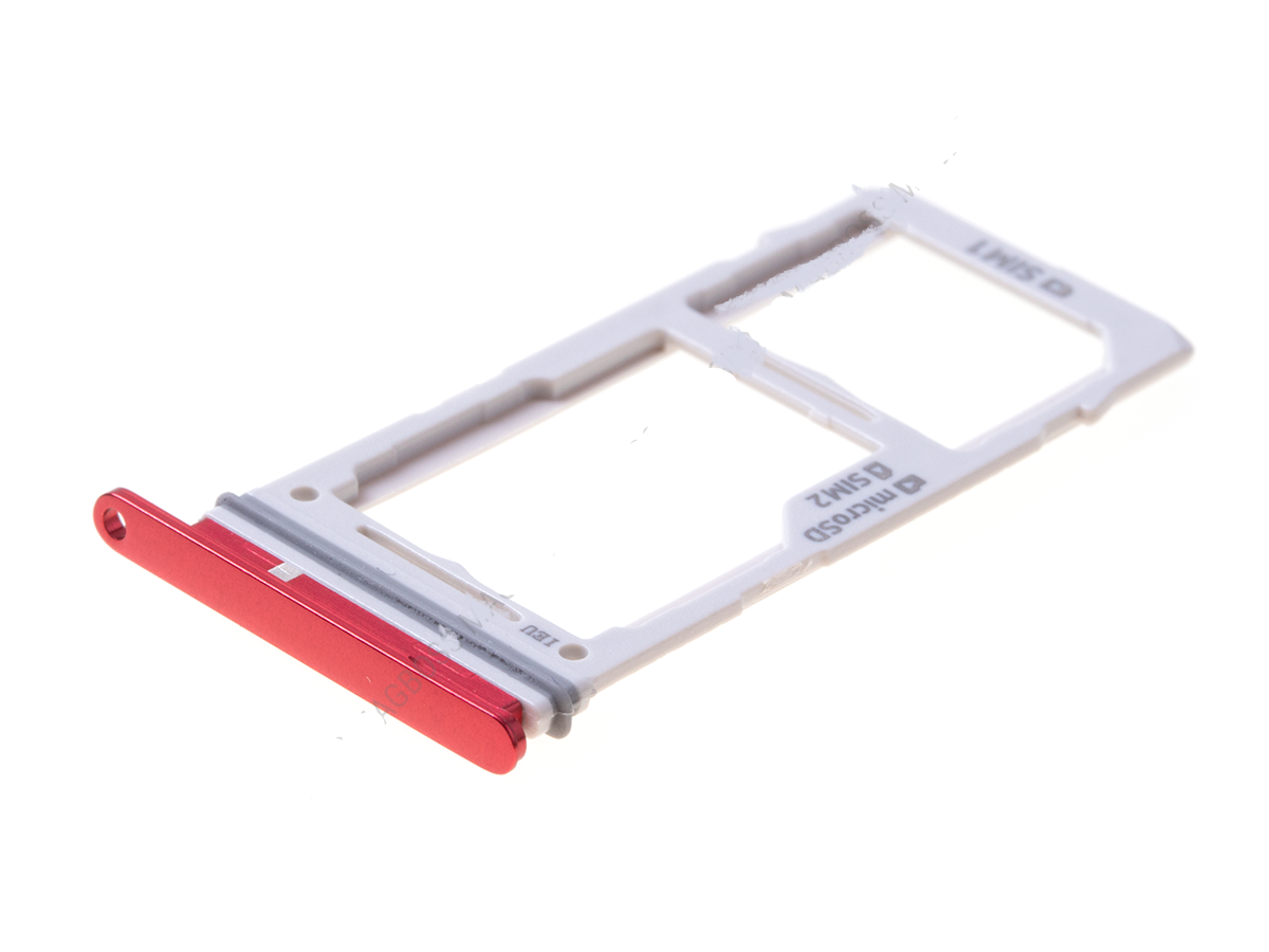 CARRELLO SIM SAMSUNG G970/G973/G975 S10E/S10/S10 PLUS ROSSO
