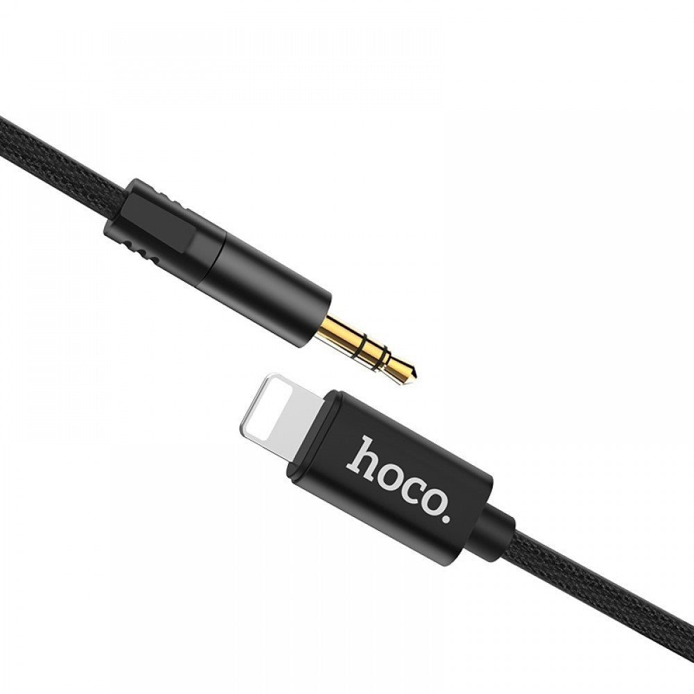 CAVO AUX HOCO UPA13 LIGHTNING/AUX 3.5 PER IPHONE NERO (BLISTERATO)