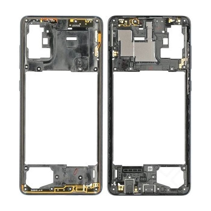 FRAME MIDDLE SAMSUNG A715 A71 NERO ORIGINALE GH98-44756A