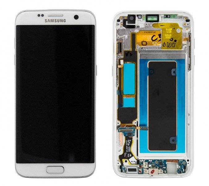 LCD SAMSUNG SM-G935 S7 EDGE BIANCO GH97-18533D