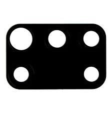 VETRO CAM POST SAMSUNG A315 A31 NERO