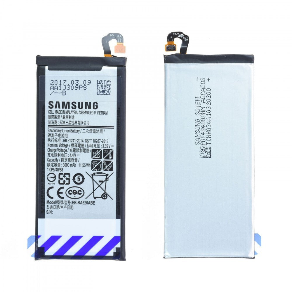 BATTERIA SAMSUNG A520/J530 A5/J5(2017) ORIGINALE EB-BA520ABE GH43-04680A
