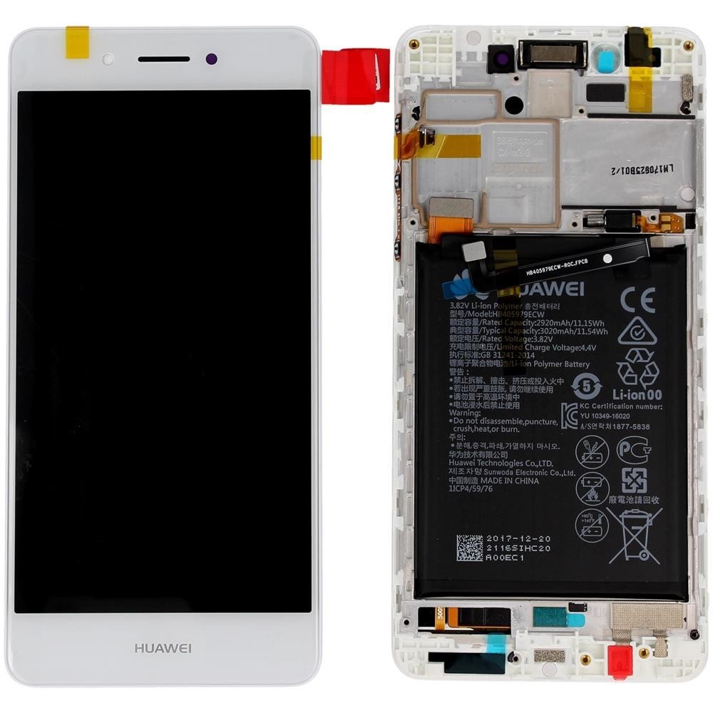 LCD ORIGINALE HUAWEI NOVA SMART BIANCO 02351BKB