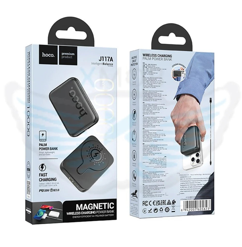 POWERBANK hoco. J117A 10000mAh PD20W+QC3.0 + MAGSAFE NERO