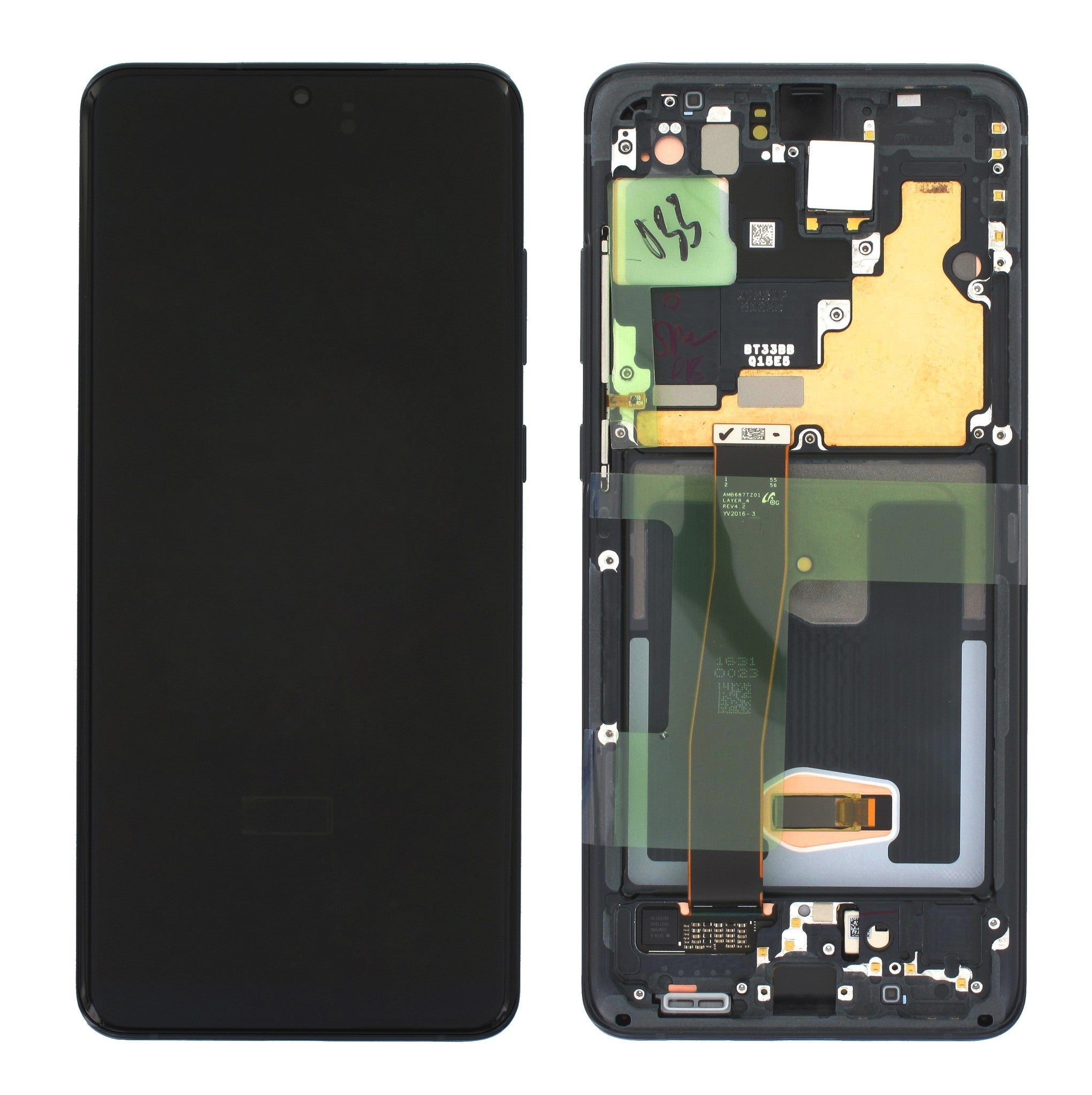 LCD SAMSUNG SM-G988 S20 ULTRA NERO NO FRONT CAMERA GH82-26032A
