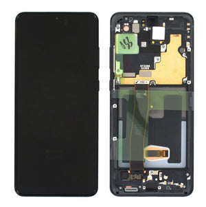 LCD SAMSUNG SM-G988 S20 ULTRA NERO NO FRONT CAMERA GH82-26032A
