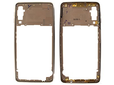 FRAME MIDDLE SAMSUNG A750 A7 2018 GOLD ORIGINALE GH98-43585C