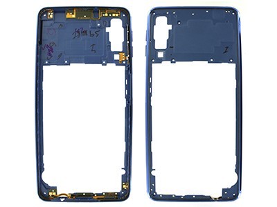 FRAME MIDDLE SAMSUNG A750 A7 2018 BLU ORIGINALE GH98-43585D