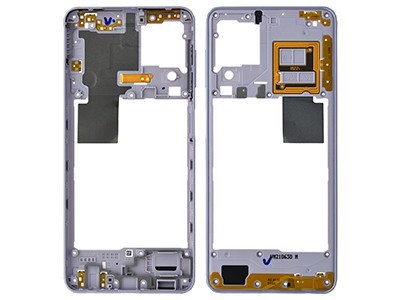 FRAME MIDDLE SAMSUNG A225 A22 4G VIOLET ORIGINALE GH98-46652C