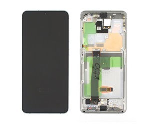 LCD SAMSUNG SM-G988 S20 ULTRA BIANCO NO FRONT CAMERA GH82-26032C