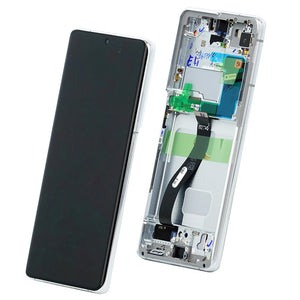 LCD SAMSUNG SM-G998 S21 ULTRA SILVER NO FRONT CAMERA GH82-26035B