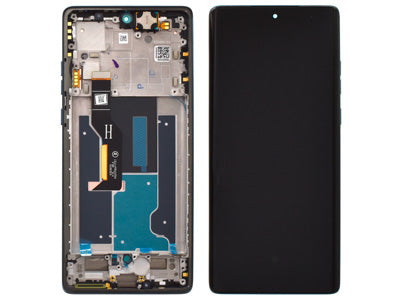 LCD MOTOROLA XT2429 MOTO EDGE 50 FUSION + FRAME FOREST BLUE ORIGINALE 5D68C24344