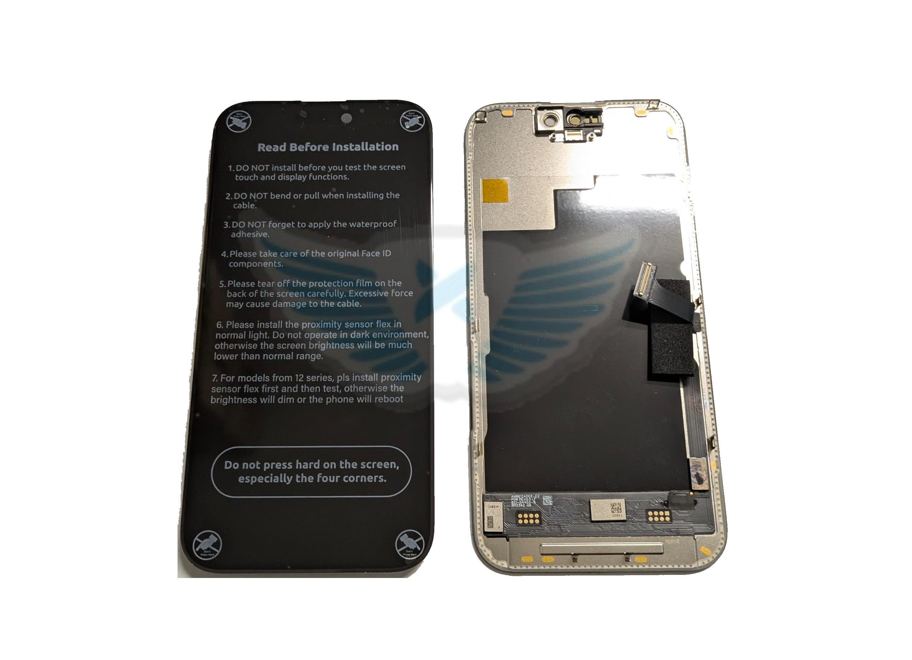 LCD APPLE IPHONE 15 PRO NERO (SOFT OLED 120Hz) AUTODIAGNOSTICABILE