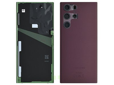 BACKCOVER SAMSUNG S908 S22 ULTRA BURGUNDY ORIGINALE GH82-27457B