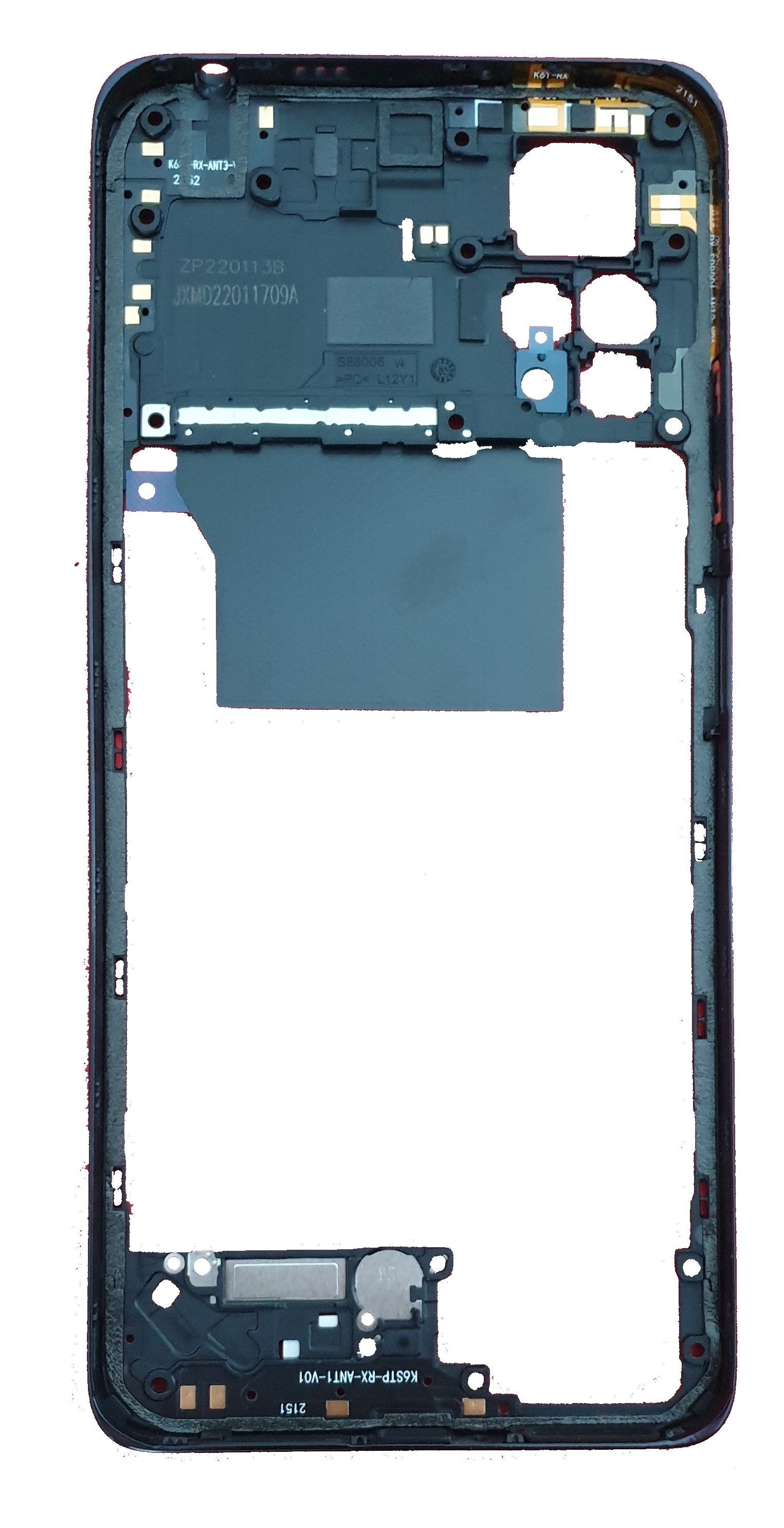 FRAME MIDDLE XIAOMI REDMI NOTE 11 PRO NERO ORIGINALE 55020000NJ7D