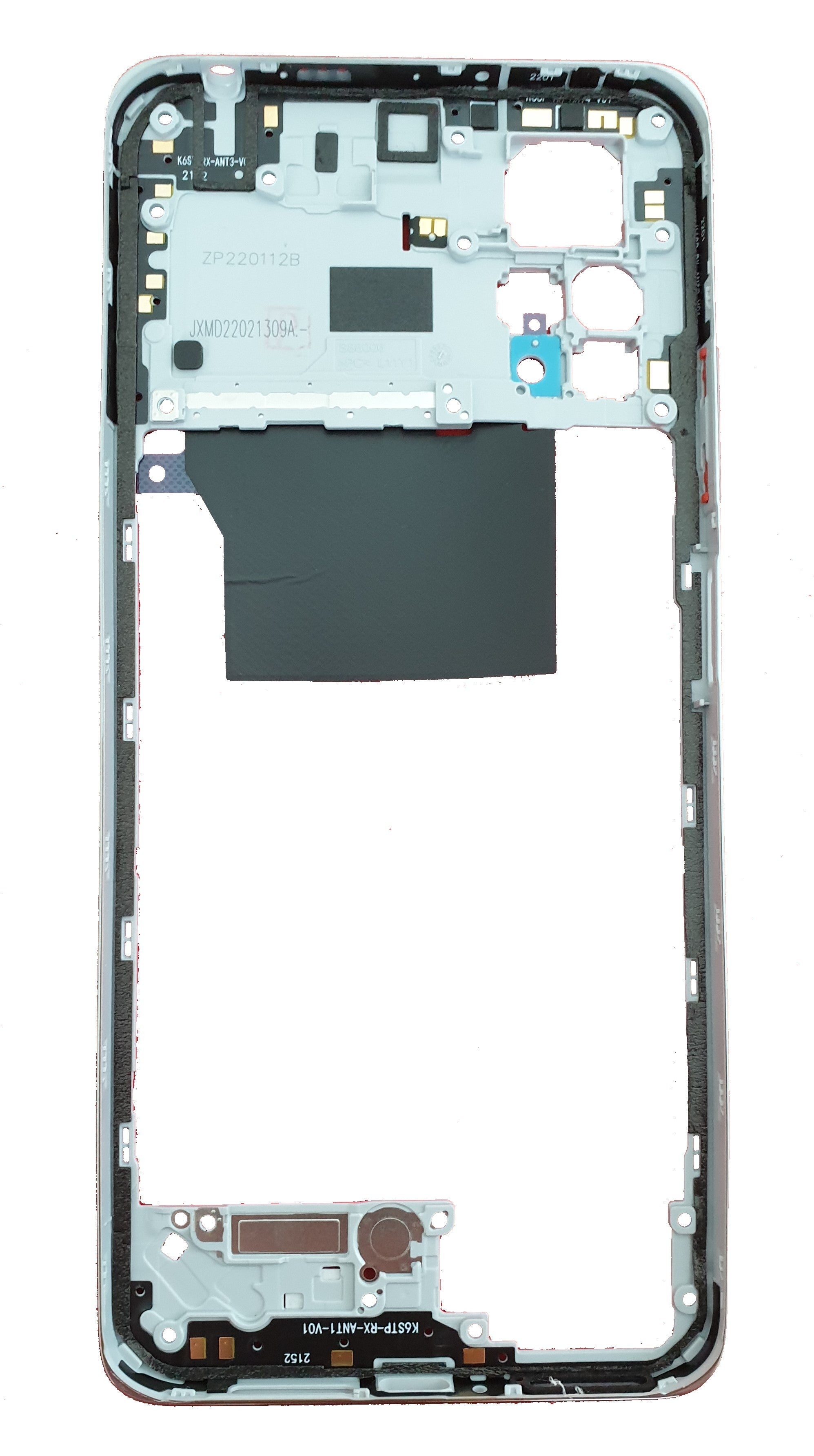 FRAME MIDDLE XIAOMI REDMI NOTE 11 PRO SILVER ORIGINALE 55020000KF7D
