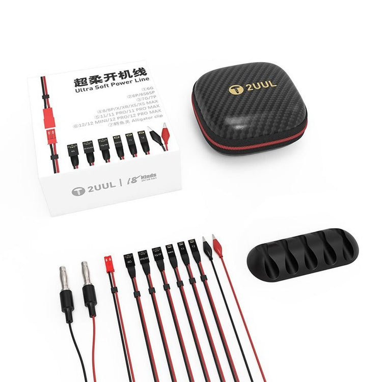 CAVI TEST ALIMENTAZIONE 2UUL 8 IN 1 PER IPHONE DALLA SERIE 6 FINO AL 15 PRO MAX