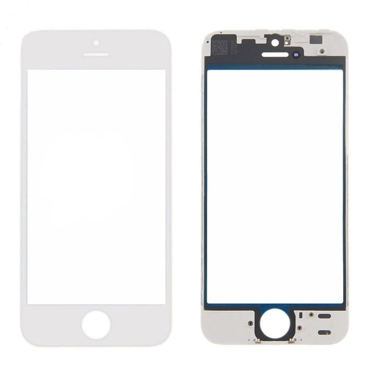 VETRO+OCA+FRAME IPHONE 5 BIANCO