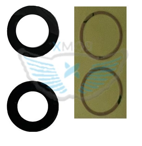 VETRO CAM POSTERIORE IPHONE 14 / 14 PLUS NERO SENZA CORNICE (COPPIA)