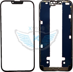 VETRO+OCA+FRAME IPHONE 13 PRO MAX NERO