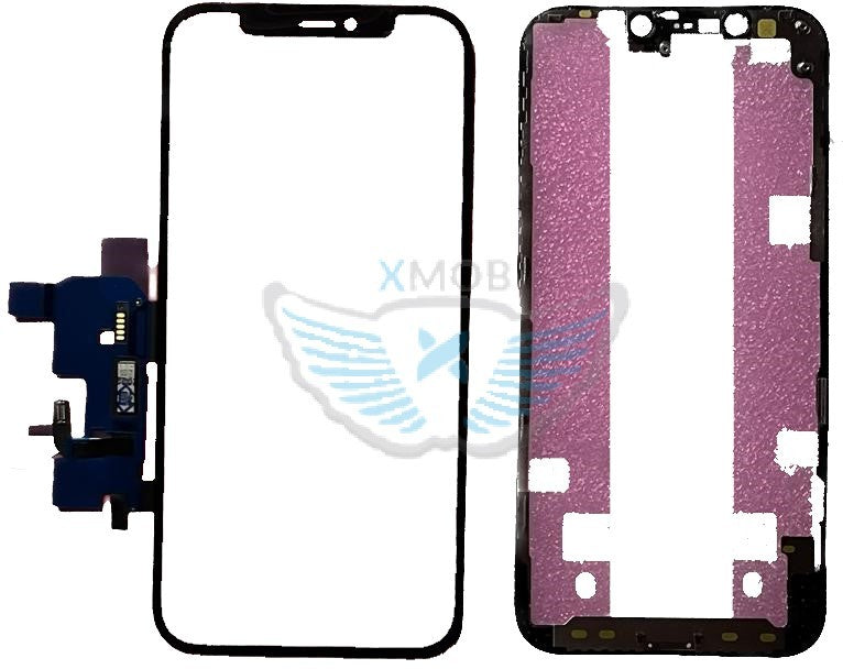 VETRO+TOUCH+OCA+FRAME IPHONE 12 / 12 PRO NERO