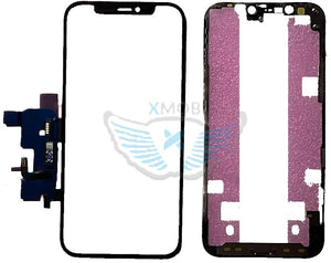 VETRO+TOUCH+OCA+FRAME IPHONE 12 / 12 PRO NERO