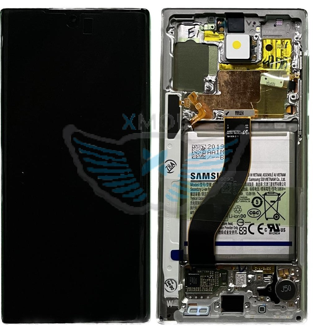 LCD SAMSUNG SM-N970 NOTE 10 BIANCO + BATTERIA GH82-20842B