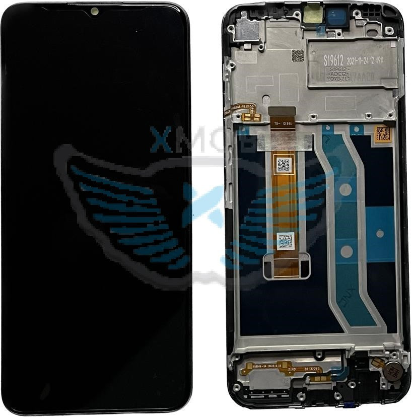 LCD COMPLETO ORIGINALE REALME C21Y NERO W/F