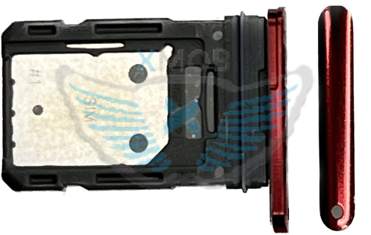 CARRELLO SIM SAMSUNG G780/G781 S20 FE/S20 FE 5G ROSSO