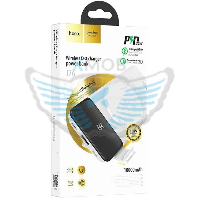 POWERBANK hoco. J76.WH 10000mAh CON RICARICA INDUTTIVA MAGSAFE PD20W+QC3.0 BIANCO