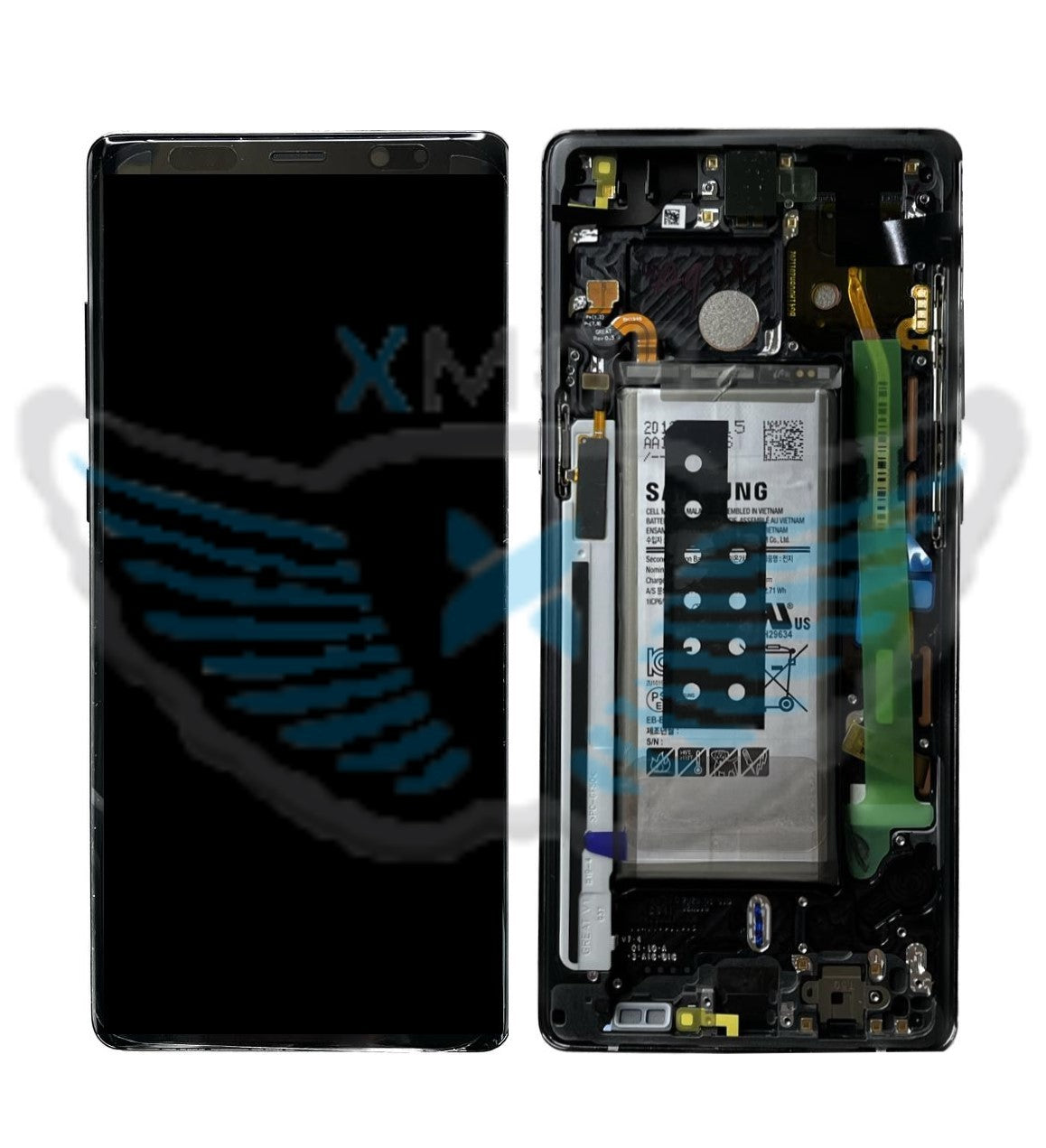 LCD SAMSUNG SM-N950 NOTE 8 NERO + BATTERIA GH82-17223A+BTRY