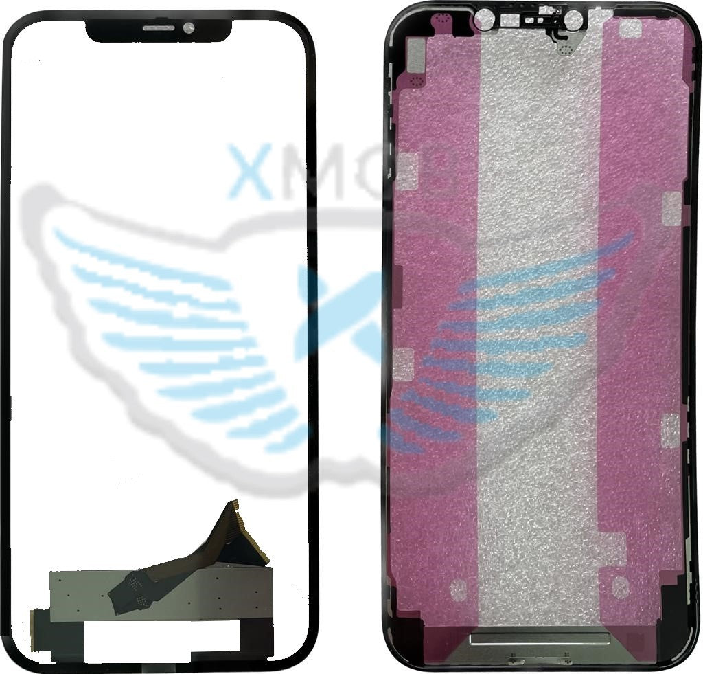 VETRO+TOUCH+OCA+FRAME IPHONE 12 PRO MAX NERO