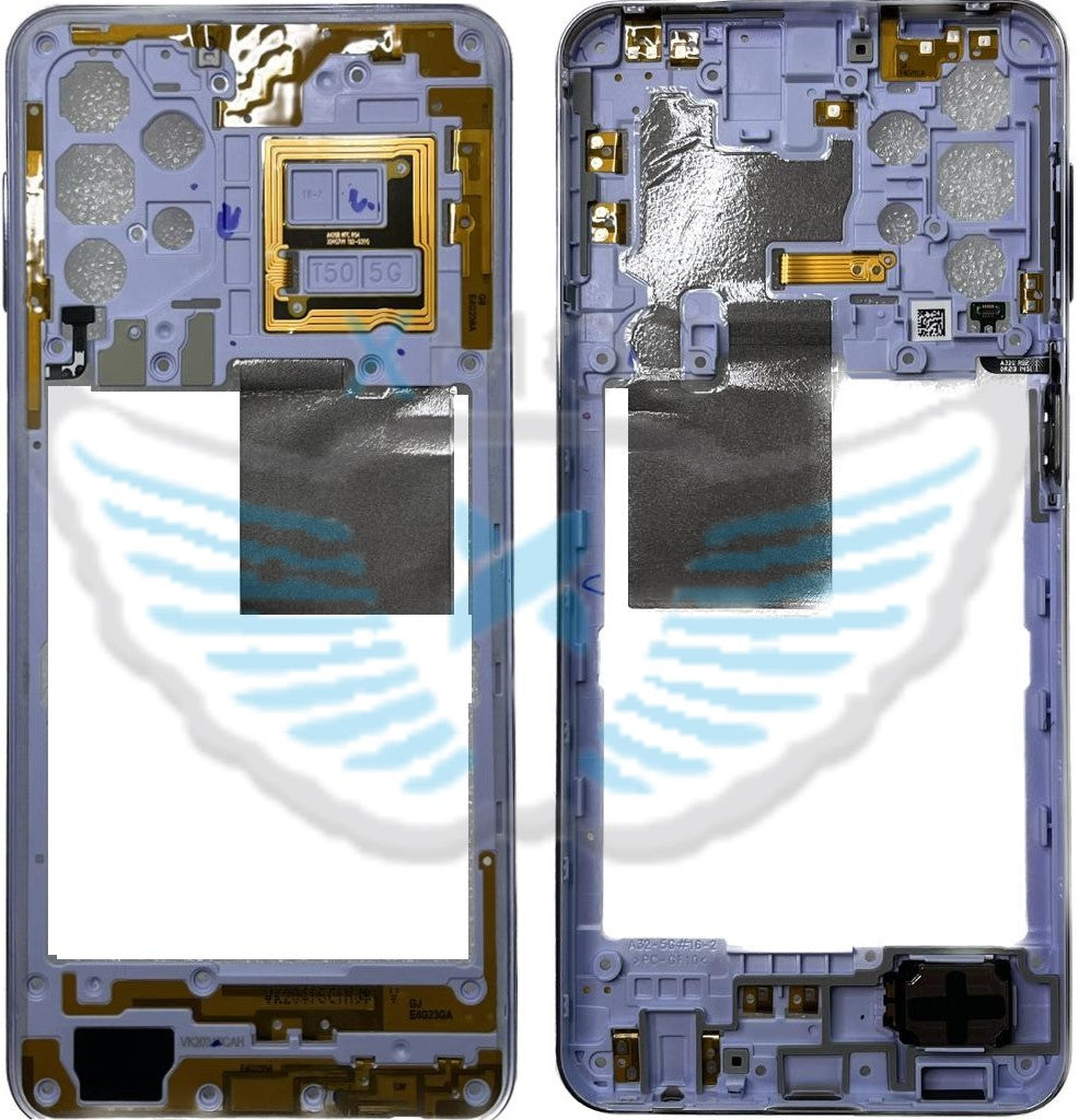 FRAME MIDDLE SAMSUNG A326 A32 5G VIOLET ORIGINALE GH97-25939D
