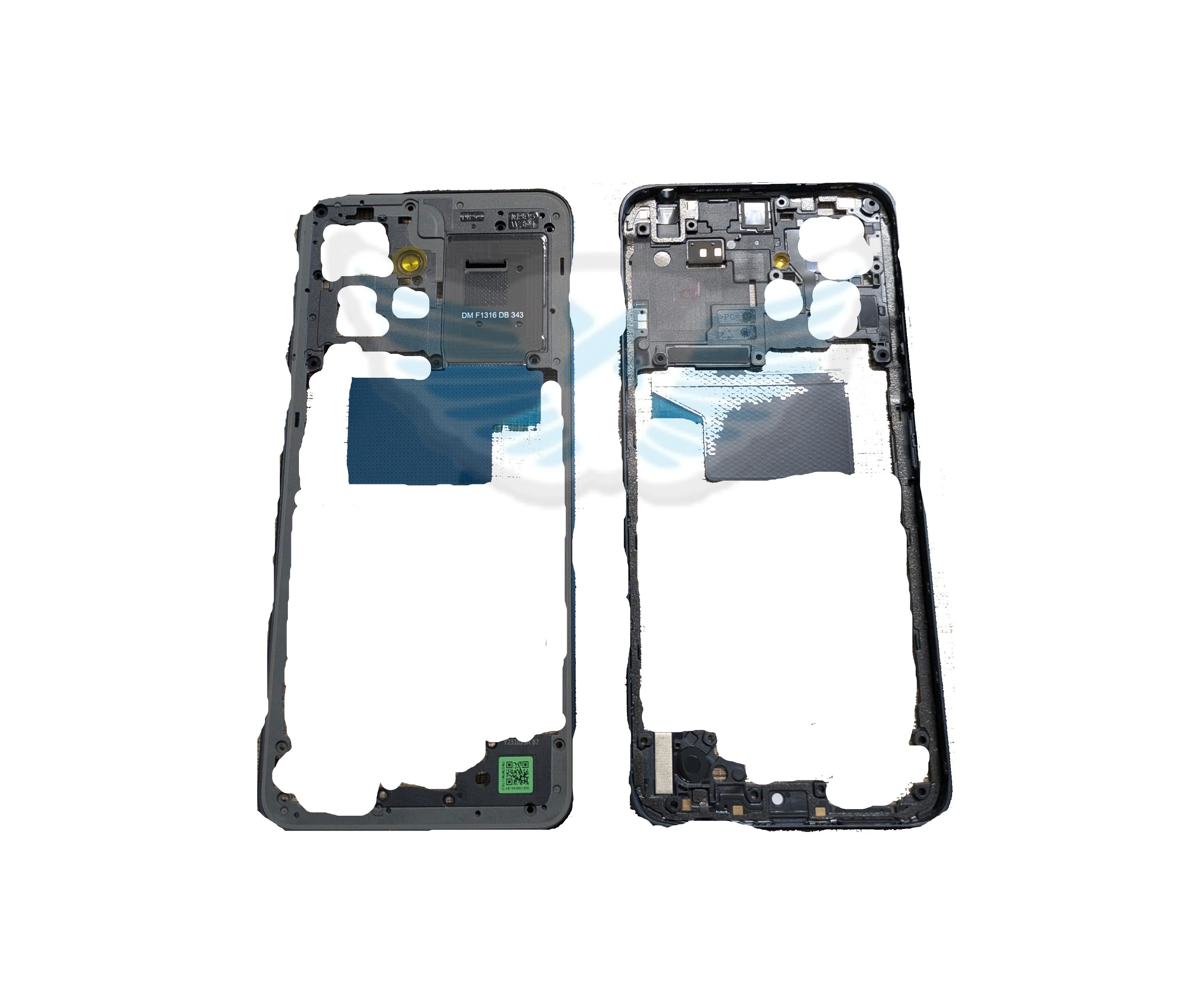FRAME MIDDLE XIAOMI REDMI NOTE 12 4G NERO ORIGINALE 1610110000396A