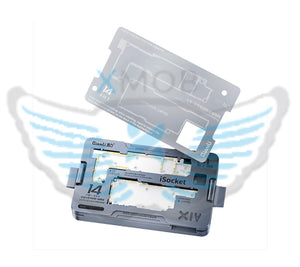 QIANLI 8 IN 1 RACK DI PROVA A STRATI DI SCHEDA MADRE + STENCIL REBALLING PER APPLE IPHONE 14 / 14 PLUS / 14 PRO / 14 PRO MAX
