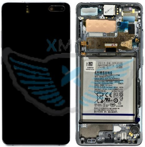 LCD SAMSUNG SM-G977 S10 5G NERO + BATTERIA GH82-19771B