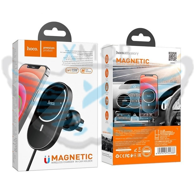 BASE/SUPPORTO MAGSAFE DA AUTO HOCO CA90 NERO (BLISTERATO)