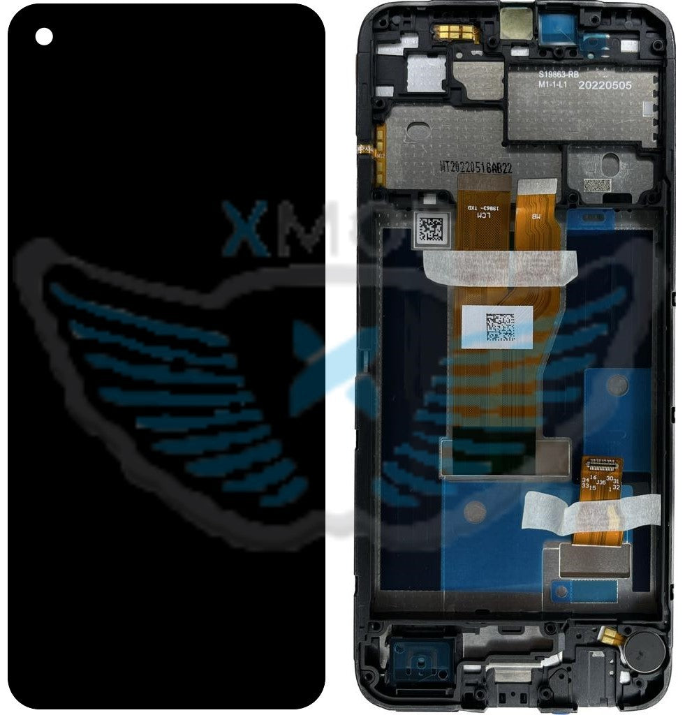 LCD COMPLETO ORIGINALE REALME C30 / NARZO 50i PRIME NERO W/F 4130279