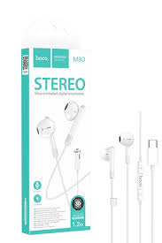 AURICOLARI HOCO M93 TYPE-C BIANCO (BLISTERATO)