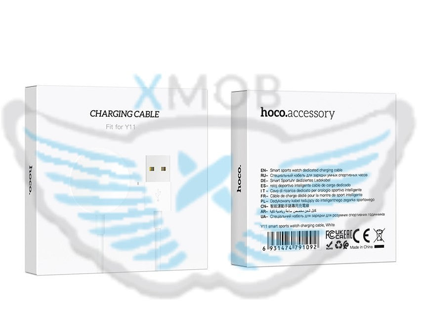 CAVO USB HOCO BASE DI CARICA PER SMARTWATCH SERIE Y11 BIANCO (BLISTERATO)