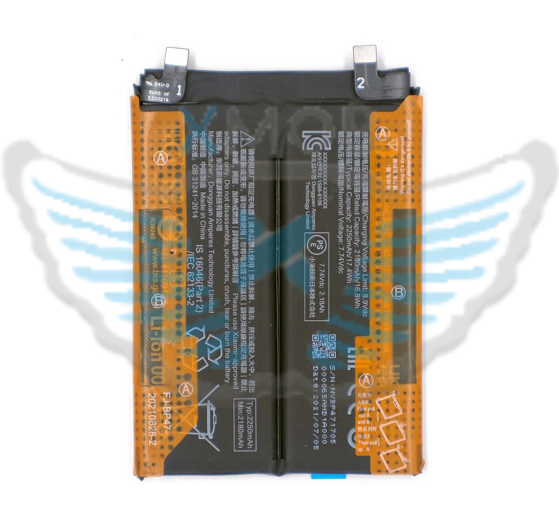 BATTERIA ORIGINALE BP47 XIAOMI REDMI NOTE 11 PRO 5G / REDMI NOTE 11 PRO+ 5G