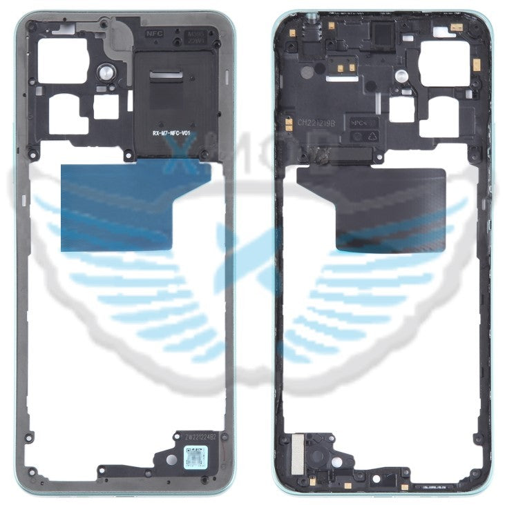 FRAME MIDDLE XIAOMI REDMI NOTE 12 4G VERDE ORIGINALE 1610110000477A