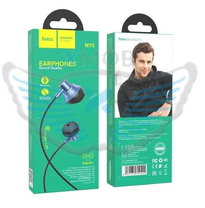 AURICOLARI HOCO M75 BLU (BLISTERATO)