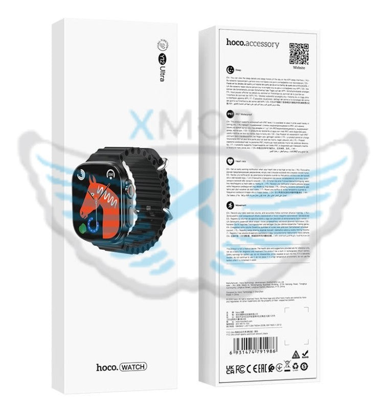 HOCO SMARTWATCH Y12 ULTRA NERO