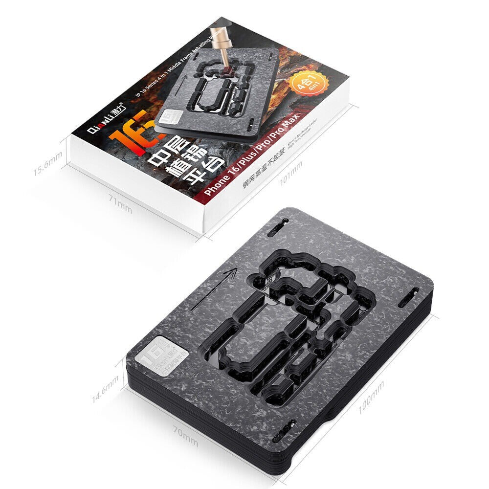 QIANLI iREBALL iP-07 STENCILL PER REBALLING IPHONE 16 / 16 PLUS / 16 PRO / 16 PRO MAX