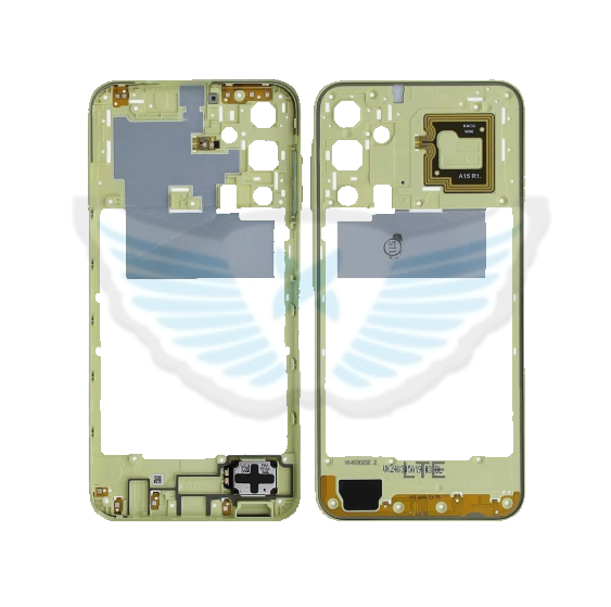 FRAME MIDDLE SAMSUNG A155 A15 4G YELLOW ORIGINALE GH82-33647G