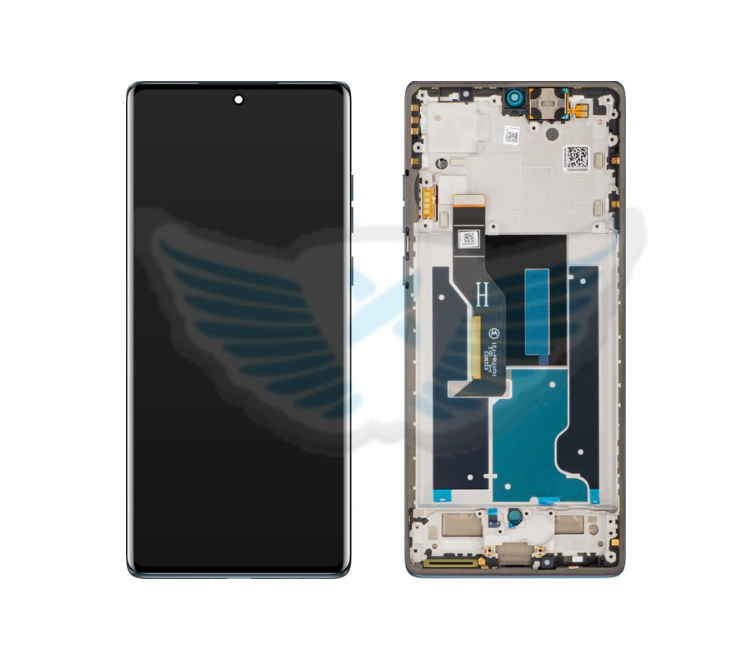 LCD MOTOROLA XT2429 MOTO EDGE 50 FUSION + FRAME MARSHMALLOW BLUE ORIGINALE 5D68C24635