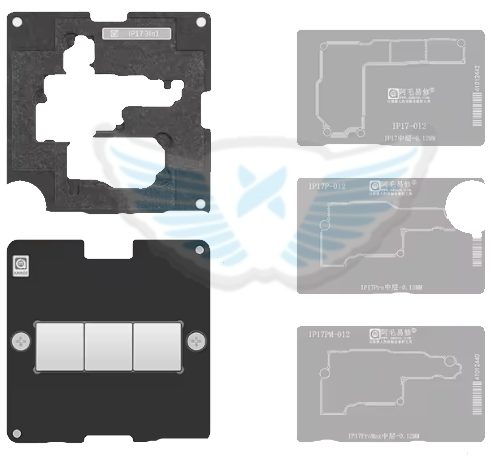 STENCIL PER REBALLING IC CHIP IPHONE 17 / 17 AIR / 17 PRO / 17 PRO MAX , A19 PRO