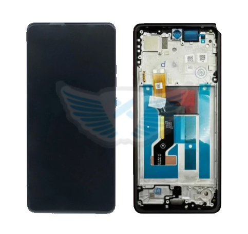 LCD MOTOROLA XT2527 MOTO G86 + FRAME GRIGIO ORIGINALE 5D68C30475
